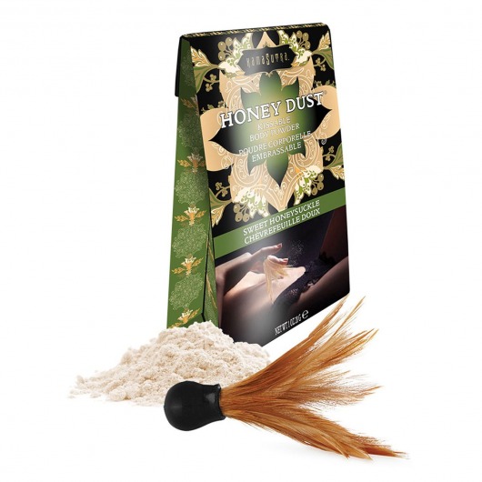 Пудра для тела Honey Dust Body Powder с ароматом жимолости - 28 гр. - Kama Sutra - купить с доставкой в Старом Осколе
