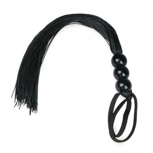 Черная силиконовая плеть Silicone Whip - 32 см. - Easy toys - купить с доставкой в Старом Осколе