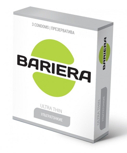 Ультратонкие презервативы Bariera Ultra Thin - 3 шт. - Bariera - купить с доставкой в Старом Осколе