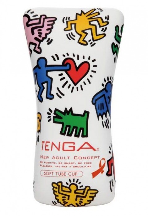 Мастурбатор-туба Keith Haring Soft Tube CUP - Tenga - в Старом Осколе купить с доставкой