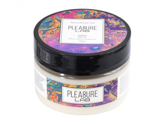 Массажный крем Pleasure Lab Relaxing с ароматом винограда и инжира - 100 мл. - Pleasure Lab - купить с доставкой в Старом Осколе