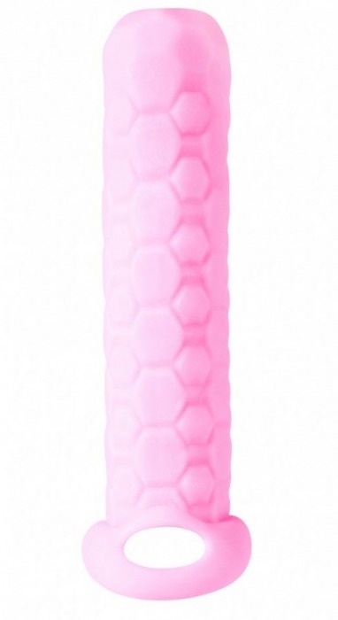 Розовый фаллоудлинитель Homme Long - 13,5 см. - Lola Games - в Старом Осколе купить с доставкой