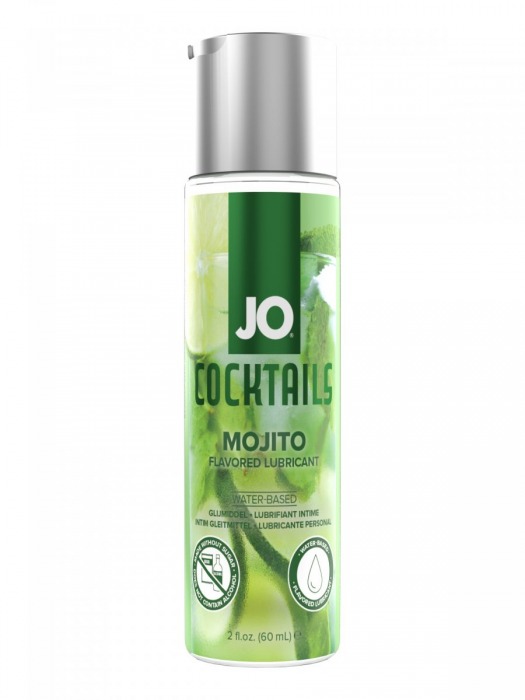 Вкусовой лубрикант на водной основе JO Cocktails Mojito - 60 мл. - System JO - купить с доставкой в Старом Осколе