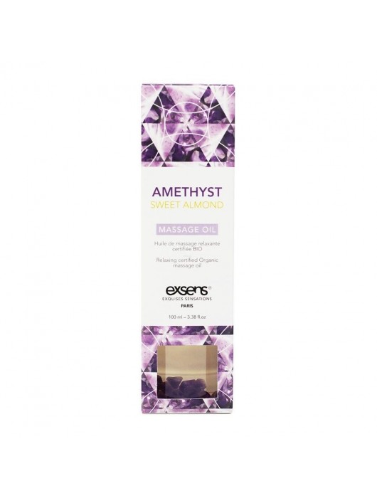 Органическое массажное масло AMETHYST SWEET ALMOND - 100 мл. - Exsens - купить с доставкой в Старом Осколе