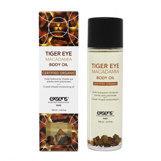 Органическое массажное масло TIGER EYE MACADAMIA - 100 мл. - Exsens - купить с доставкой в Старом Осколе