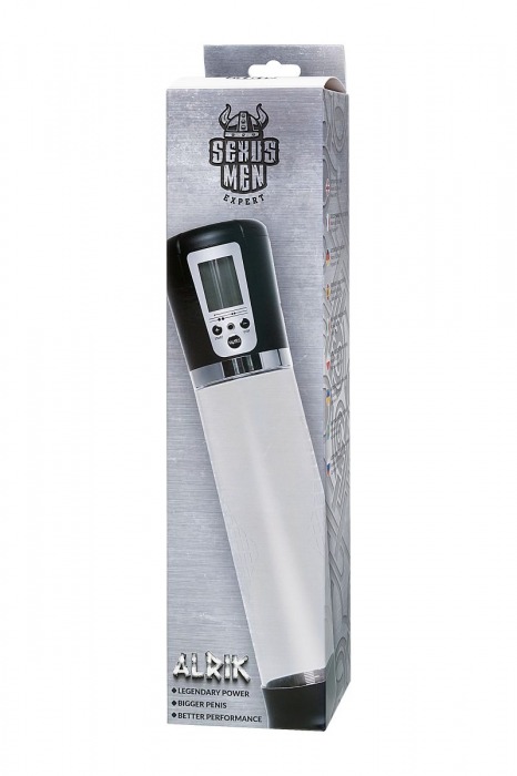 Прозрачная автоматическая помпа для пениса Alrik - Sexus - в Старом Осколе купить с доставкой