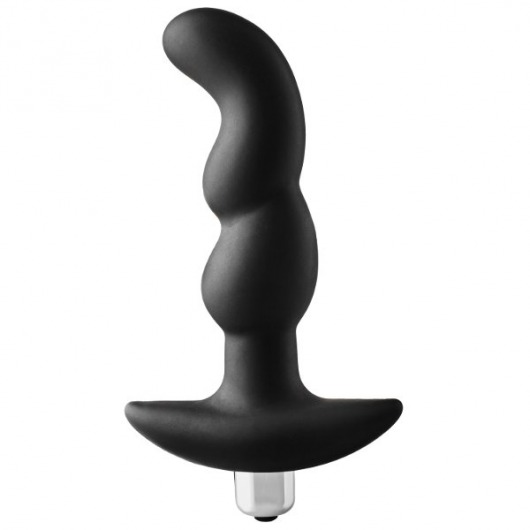 Черная вибропробка для простаты FantASStic Vibrating Prostate Plug - 14,5 см. - Dream Toys - в Старом Осколе купить с доставкой