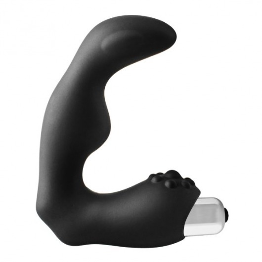 Черный вибромассажер простаты FantASStic Vibrating Prostate Massager - 11,3 см. - Dream Toys - в Старом Осколе купить с доставкой