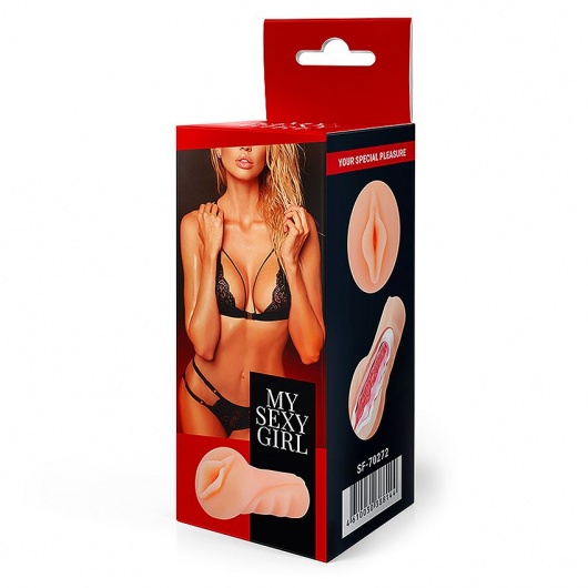 Реалистичный мастурбатор-вагина с рельефной внутренней поверхностью - Bior toys - в Старом Осколе купить с доставкой