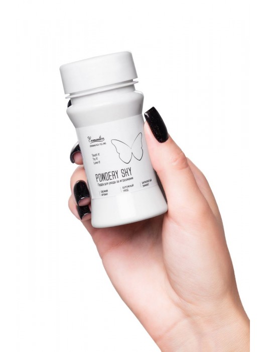 Пудра для ухода за игрушками Powdery Sky с ароматом мяты - 40 гр. - Eromantica - купить с доставкой в Старом Осколе
