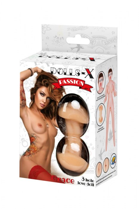 Надувная секс-кукла с тремя любовными отверстиями - ToyFa - в Старом Осколе купить с доставкой