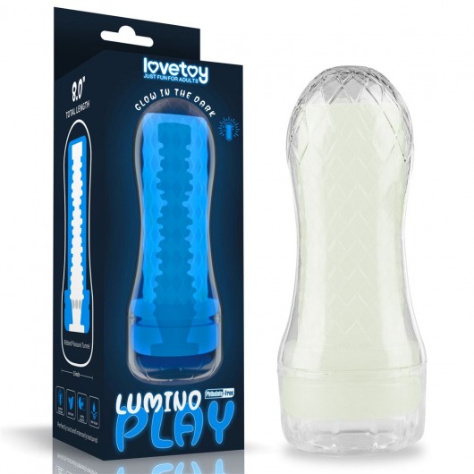 Светящийся в темноте мастурбатор Lumino Play Masturbator Ribbed - Lovetoy - в Старом Осколе купить с доставкой