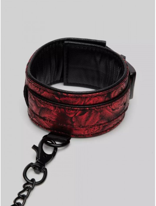 Красно-черные оковы Reversible Faux Leather Ankle Cuffs - Fifty Shades of Grey - купить с доставкой в Старом Осколе