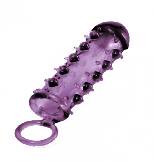 Закрытая фиолетовая насадка с пупырышками SAMURAI PENIS SLEEVE PURPLE - 14,5 см. - NMC - в Старом Осколе купить с доставкой