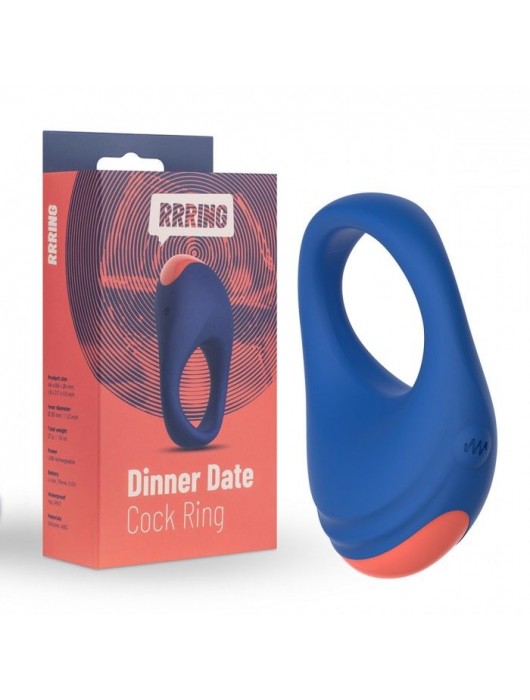 Синее эрекционное кольцо RRRING Dinner Date Cock Ring - FeelzToys - в Старом Осколе купить с доставкой