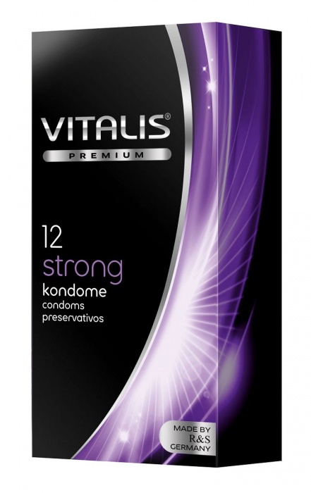 Презервативы с утолщённой стенкой VITALIS PREMIUM strong - 12 шт. - Vitalis - купить с доставкой в Старом Осколе