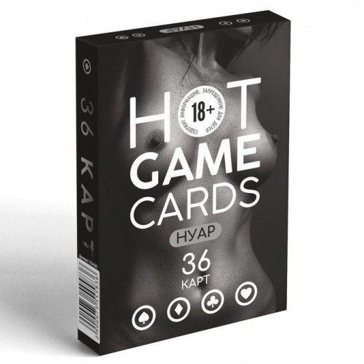 Игральные карты HOT GAME CARDS НУАР - 36 шт. - Сима-Ленд - купить с доставкой в Старом Осколе