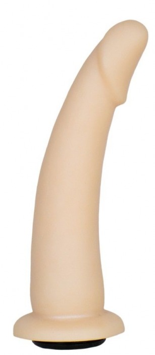 Телесная гладкая насадка-фаллоимитатор Harness - 17 см. - LOVETOY (А-Полимер) - купить с доставкой в Старом Осколе