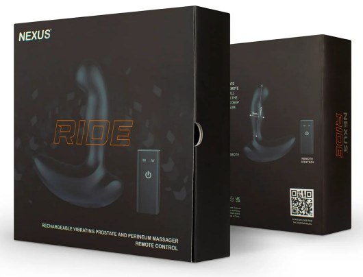 Черный вибромассажер простаты и промежности Nexus Ride - 14 см. - Nexus Range - в Старом Осколе купить с доставкой