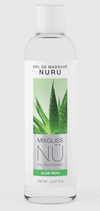 Массажный гель на водной основе Mixgliss NU Aloe Vera - 150 мл. - Mixgliss - купить с доставкой в Старом Осколе