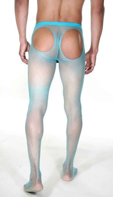 Мужские колготы в мелкую сетку с интимными вырезами - La Blinque купить с доставкой