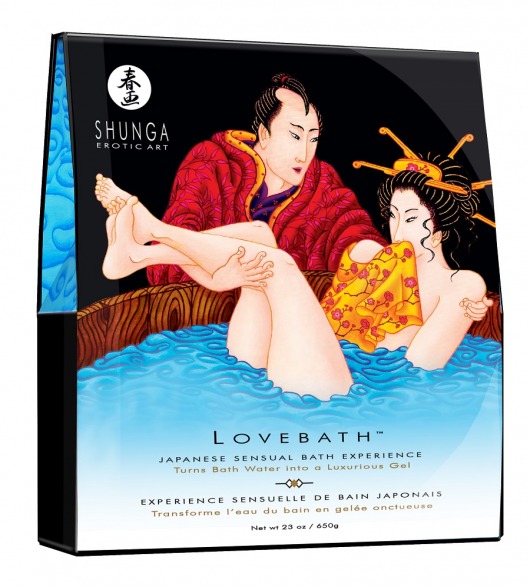 Соль для ванны Lovebath Ocean temptation, превращающая воду в гель - 650 гр. - Shunga - купить с доставкой в Старом Осколе