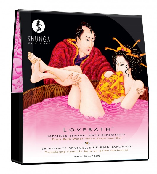 Соль для ванны Lovebath Dragon Fruit, превращающая воду в гель - 650 гр. - Shunga - купить с доставкой в Старом Осколе