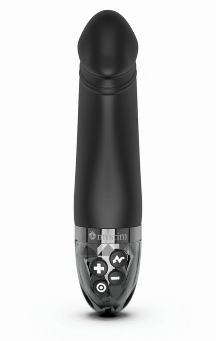 Черный вибратор с электростимуляцией Real Deal Neal - 16,5 см. - MyStim - купить с доставкой в Старом Осколе