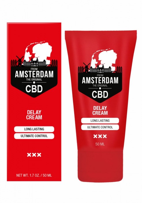 Крем-пролонгатор CBD from Amsterdam Delay Cream - 50 мл. - Shots Media BV - купить с доставкой в Старом Осколе