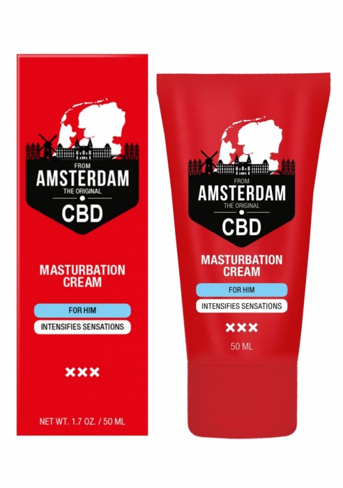 Крем для мастурбации для мужчин CBD from Amsterdam Masturbation Cream For Him - 50 мл. - Shots Media BV - купить с доставкой в Старом Осколе