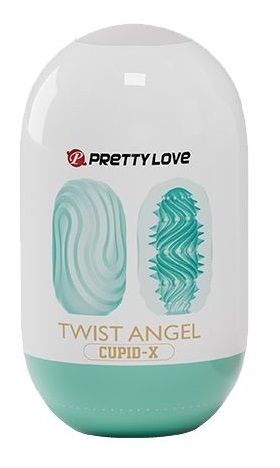 Бирюзовый мастурбатор-яйцо Twist Angel - Baile - в Старом Осколе купить с доставкой