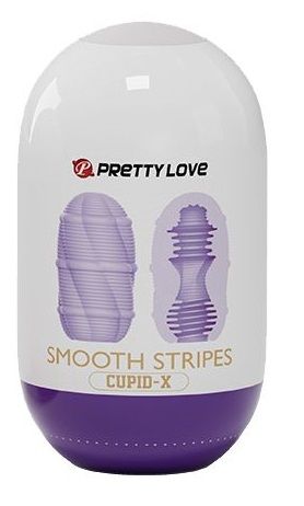 Сиреневый мастурбатор-яйцо Smooth Stripes - Baile - в Старом Осколе купить с доставкой