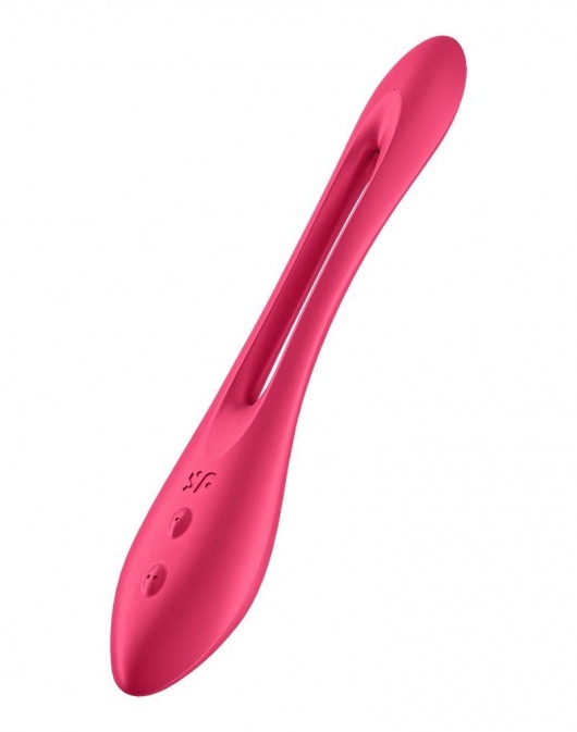 Красный многофункциональный вибратор для пар Satisfyer Elastic Joy - Satisfyer