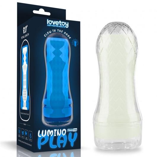 Светящийся в темноте мастурбатор Lumino Play Masturbator Pocketed - Lovetoy - в Старом Осколе купить с доставкой