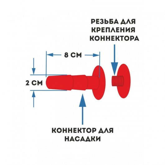 Женский страпон с 2 насадками «Двойной удар» - размер М-ХХL - Sitabella - купить с доставкой в Старом Осколе