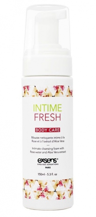 Органическая интимная очищающая пенка Intime Fresh - 150 мл. - Exsens - купить с доставкой в Старом Осколе