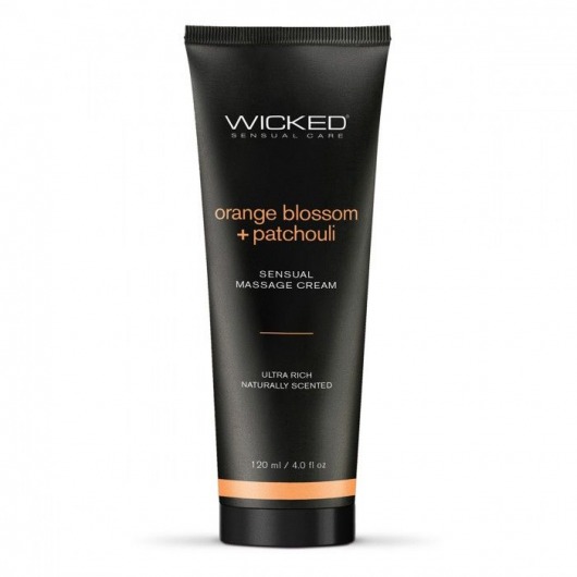 Массажный легкий крем WICKED Orange Blossom plus Patchouli - 120 мл. - Wicked - купить с доставкой в Старом Осколе