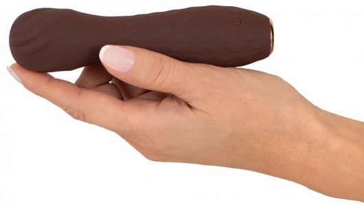 Коричневый вибратор-жезл Hazel 01 - 14 см. - Orion