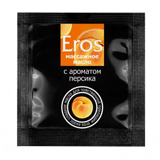 Саше массажного масла Eros exotic с ароматом персика - 4 гр. - Биоритм - купить с доставкой в Старом Осколе