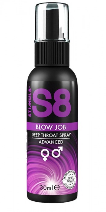Лубрикант для орального секса S8 Deep Throat Spray - 30 мл. - Stimul8 - купить с доставкой в Старом Осколе