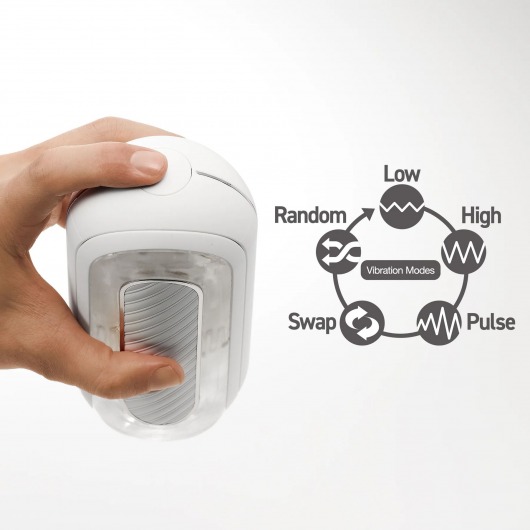 Белый мастурбатор Tenga Flip Zero Gravity с вибрацией - Tenga - в Старом Осколе купить с доставкой