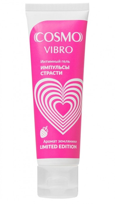 Возбуждающий гель на водно-силиконовой основе Cosmo Vibro с ароматом земляники - 50 гр. - Биоритм - купить с доставкой в Старом Осколе