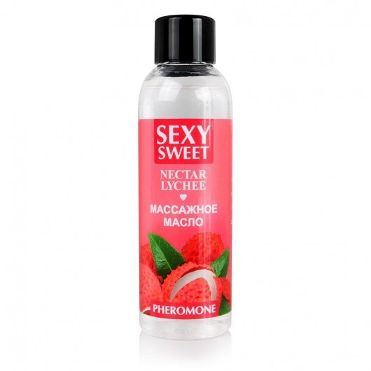 Массажное масло Sexy Sweet Nectar Lychee с феромонами и ароматом личи - 75 мл. - Биоритм - купить с доставкой в Старом Осколе