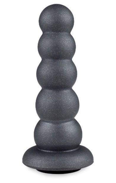 Серая насадка-ёлочка PLATINUM 4,5’’ - 12,5 см. - LOVETOY (А-Полимер) - купить с доставкой в Старом Осколе