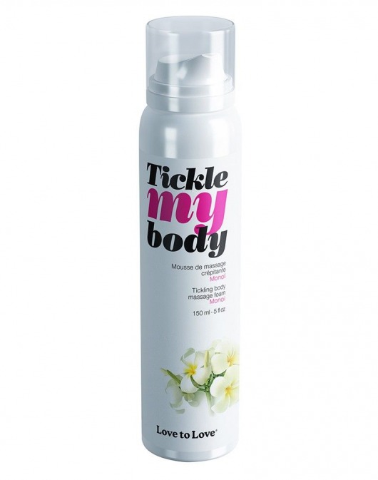 Массажная хрустящая пенка Tickle My Body Monoi с ароматом моной - 150 мл. - Love to Love - купить с доставкой в Старом Осколе