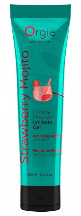 Съедобный интимный гель Orgie Lube Tube Cocktail Strawberry Mojito - 100 мл. - ORGIE - купить с доставкой в Старом Осколе