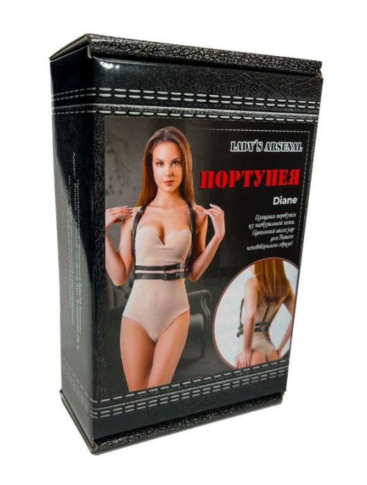 Изящная портупея из натуральной кожи Diane - БДСМ Арсенал - купить с доставкой в Старом Осколе