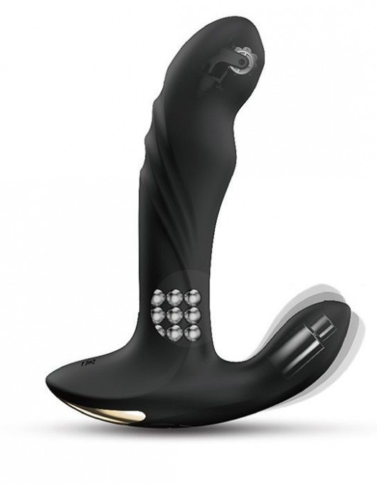 Черный вибромассажер простаты Multi P-Joy с 3 моторами - Dorcel - в Старом Осколе купить с доставкой