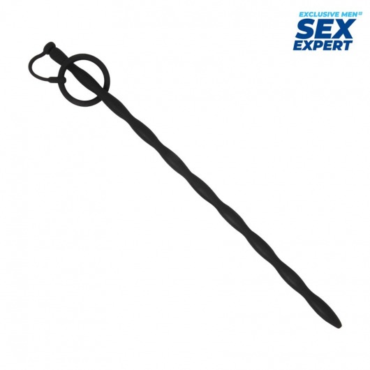 Черный стимулятор уретры Sex Expert - Sex Expert - купить с доставкой в Старом Осколе