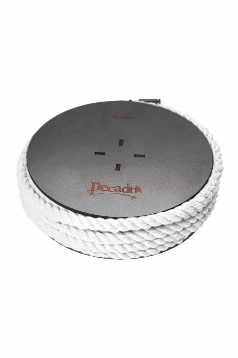 Белая веревка для шибари на катушке - 10 м. - Pecado - купить с доставкой в Старом Осколе